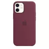 Apple Silicone Case su MagSafe iPhone 12 mini – Slyvinė