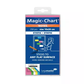 Legamaster Magic-Chart užrašų bloknotas 10x20cm įvairių spalvų 250 lapų