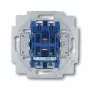 Vienpolis jungiklis Busch-Jaeger 1413-0-0491 — 1P, 250 V AC, 10 A, Blue Metallic, 71×71×25 mm