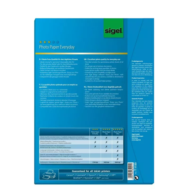 Foto popierius A4 Sigel T1155 High-gloss