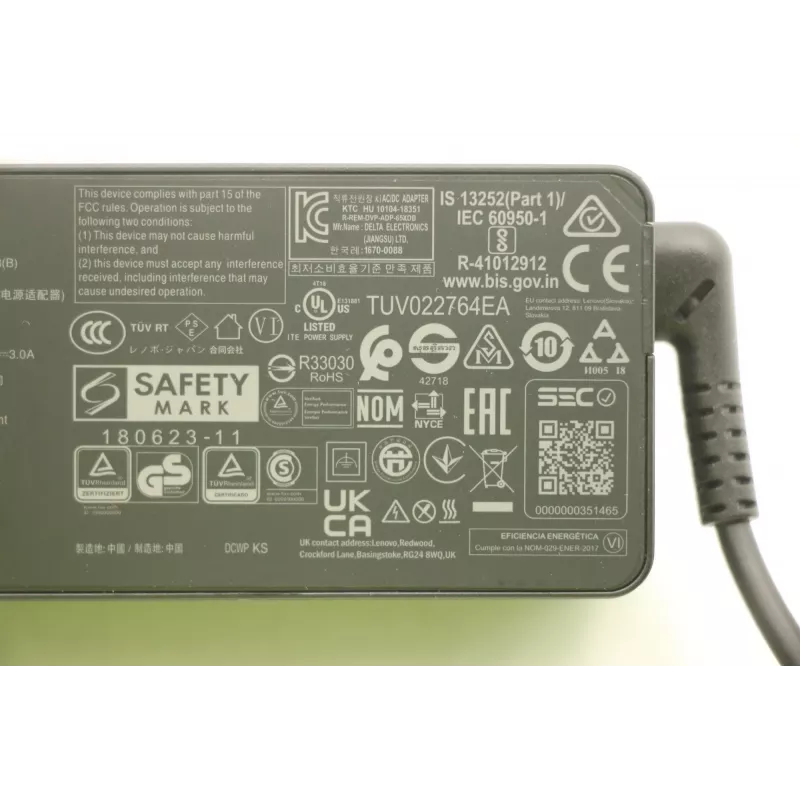 Lenovo 5A10W86302 maitinimo adapteris / keitiklis 65 W juodas