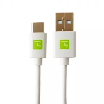 Techly ICOC MUSB20-CMAM20TW USB 2.0 laidas 2 m USB A USB C baltas
