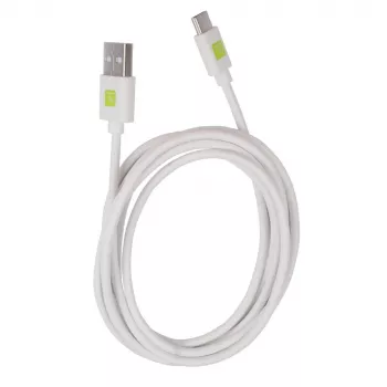 Techly ICOC MUSB20-CMAM20TW USB 2.0 laidas 2 m USB A USB C baltas