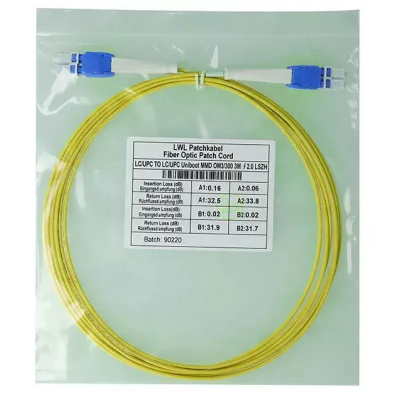 BlueOptics SFP8181BU5MK InfiniBand šviesolaidinis kabelis 5 m LC geltonas