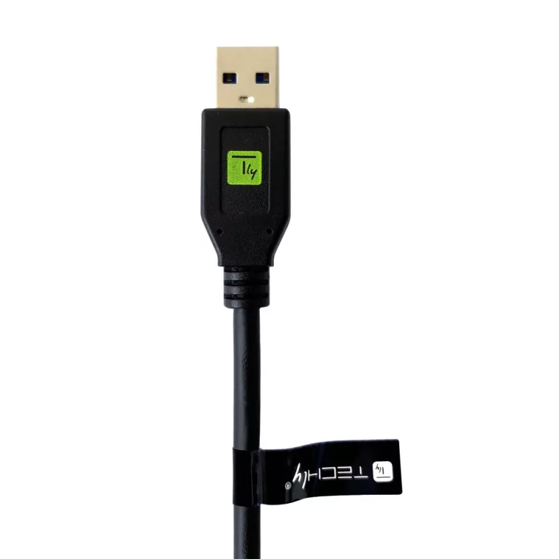 Techly ICOC MUSB312-CMAM05T USB 3.2 Gen 1 laidas, USB A - USB C, 0.5 m, juodas