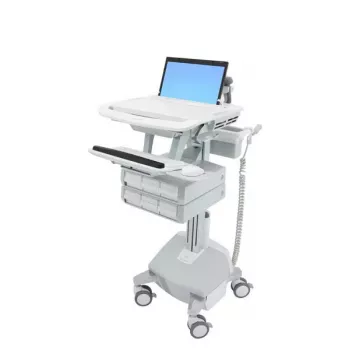 Multimedijos vežimėlis Ergotron StyleView aliuminio pilkai baltas