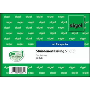 Verslo forma Sigel ST615 Green White A6