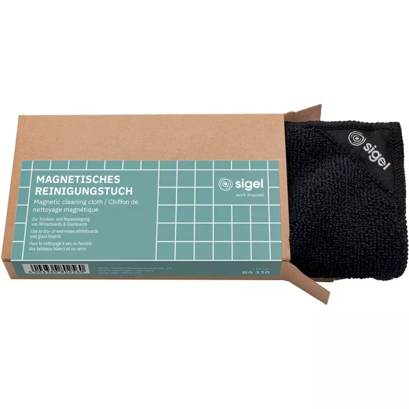 Valymo šluostė mikropluošto Sigel BA110 Neodimio juoda 250x250 mm