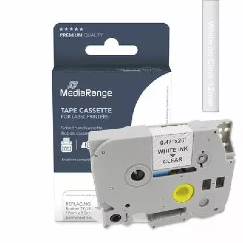 MediaRange MRBTZ135 juostelė etiketėms, suderinama su Brother TZ-135