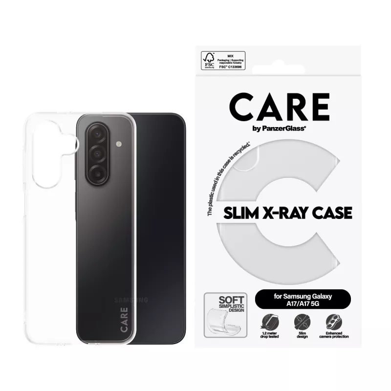 Apsauginis dėklas telefonui PanzerGlass CARE Transparent X-Ray Soft Basic, skirtas Samsung Galaxy (CR73372)