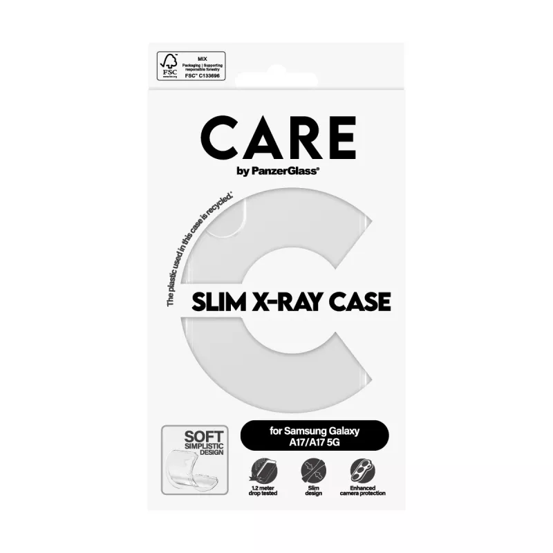 Apsauginis dėklas telefonui PanzerGlass CARE Transparent X-Ray Soft Basic, skirtas Samsung Galaxy (CR73372)