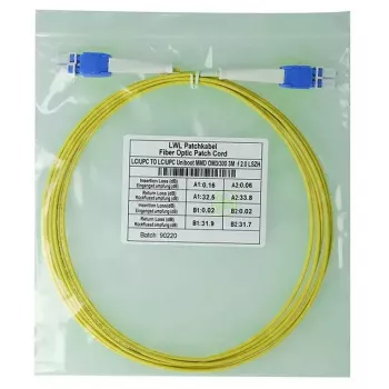 Skiemo pluošto kabelis BlueOptics SFP8181BU0.5MK 0,5 m LC geltonas