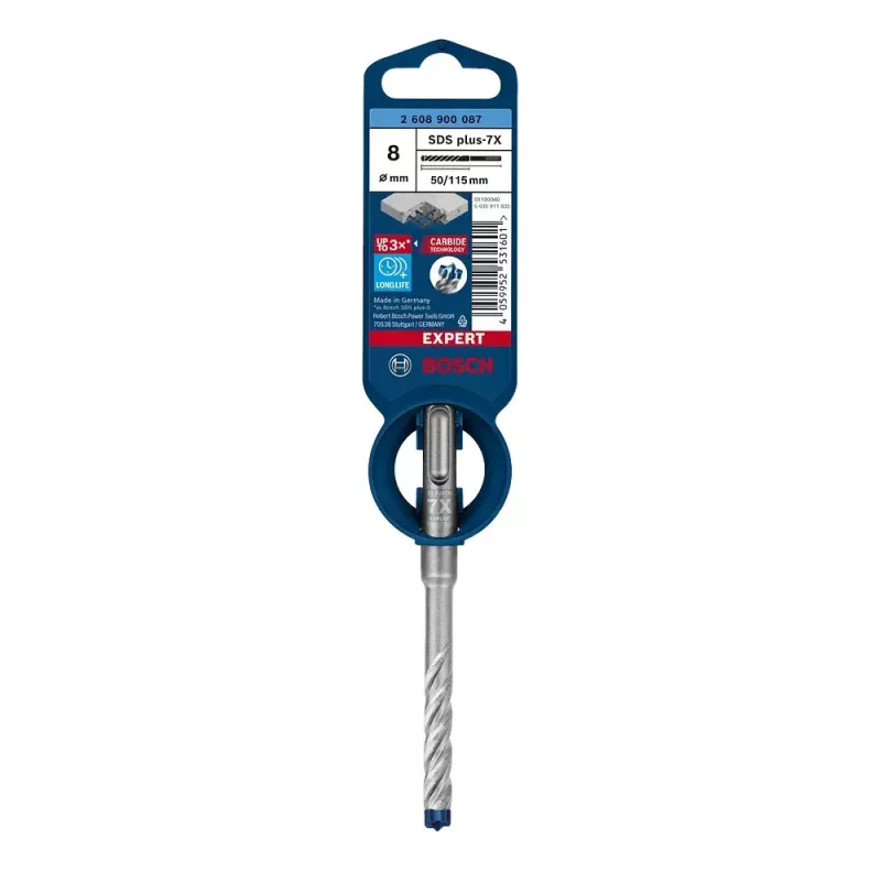 Gręžtuvas Bosch SDS plus-7X 8 mm 115 mm