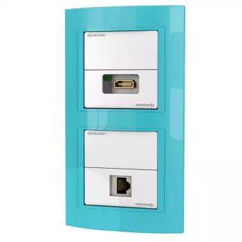 Sieninis lizdas RJ-45 + HDMI Kindermann 7456 000 544
