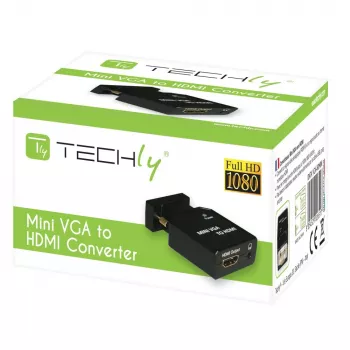 Techly Mini Converter VGA ir Audio į HDMI IDATA VGA-HDMINI