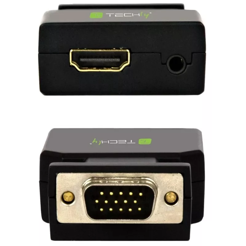 Techly Mini Converter VGA ir Audio į HDMI IDATA VGA-HDMINI