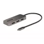 StarTech.com 3 prievadų USB-C kelių monitorių adapteris, USB Type-C į 3x DisplayPort 1.4 MST šakotuvas, trigubas 4K 60Hz DP nešiojamojo kompiuterio ekrano išplėtimo / skirstytuvas, HDR, ilgas integruotas kabelis - tik Windows