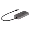 StarTech.com 3 prievadų USB-C kelių monitorių adapteris, USB Type-C į 3x DisplayPort 1.4 MST šakotuvas, trigubas 4K 60Hz DP nešiojamojo kompiuterio ekrano išplėtimo / skirstytuvas, HDR, ilgas integruotas kabelis - tik Windows