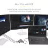 StarTech.com 3 prievadų USB-C kelių monitorių adapteris, USB Type-C į 3x DisplayPort 1.4 MST šakotuvas, trigubas 4K 60Hz DP nešiojamojo kompiuterio ekrano išplėtimo / skirstytuvas, HDR, ilgas integruotas kabelis - tik Windows