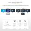 StarTech.com 3 prievadų USB-C kelių monitorių adapteris, USB Type-C į 3x DisplayPort 1.4 MST šakotuvas, trigubas 4K 60Hz DP nešiojamojo kompiuterio ekrano išplėtimo / skirstytuvas, HDR, ilgas integruotas kabelis - tik Windows