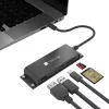 Techly IADAP-USBC-935 belaidė stotelė / prievadų replikatorius, USB 3.2 Gen 1 (3.1 Gen 1) Type-C, juoda