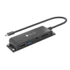 Techly IADAP-USBC-935 belaidė stotelė / prievadų replikatorius, USB 3.2 Gen 1 (3.1 Gen 1) Type-C, juoda