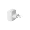 Sieninis įkroviklis d bramante re-charge Pro EU Flat 2×USB-C 20W Baltas (patalpoms)