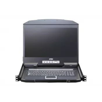 ATEN CL3116NX konsolė stove 47 cm (18,5 colio) 1366 x 768 pikseliai Metalinis, Plastikinis Juoda 1U