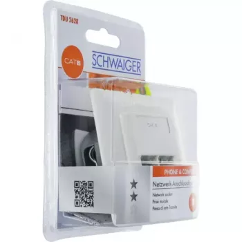 RJ-45 kištukinis lizdas Schwaiger TDU2628532 baltas