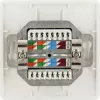RJ-45 kištukinis lizdas Schwaiger TDU2628532 baltas