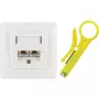 RJ-45 kištukinis lizdas Schwaiger TDU2628532 baltas