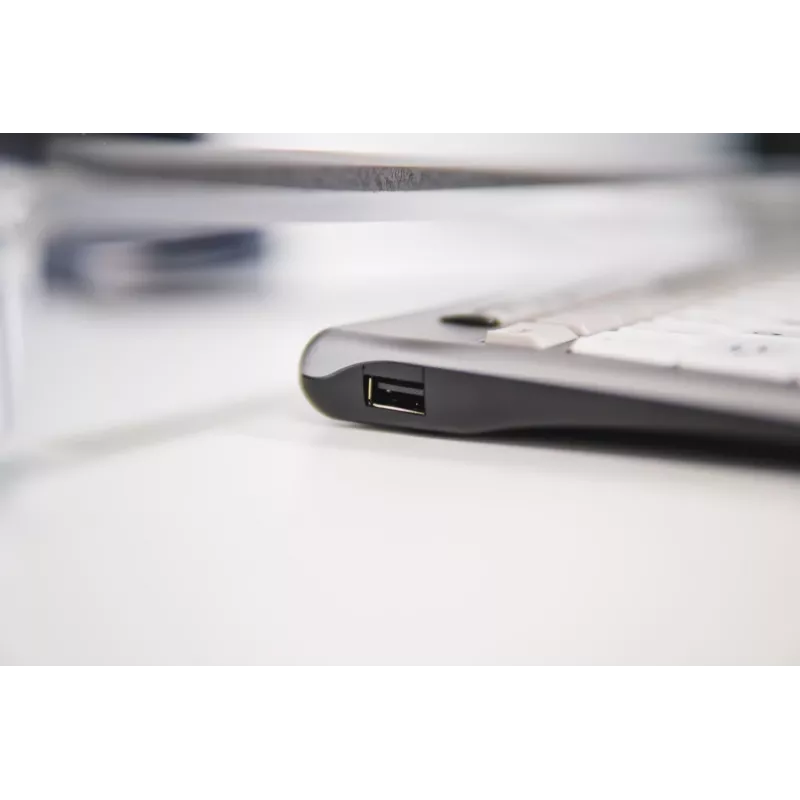 BakkerElkhuizen S-board 840 US Qwerty, Tenkeyless (80-87%), Laidinė, USB, žirkliniai jungikliai, QWERTY, šviesiai pilka, balta