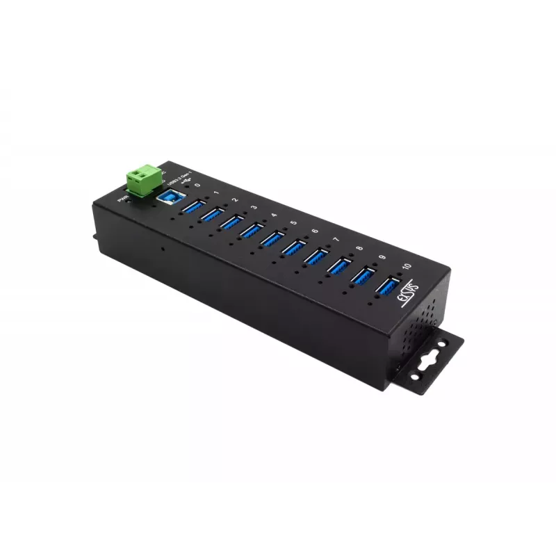 USB 3.2 Gen 1 šakotuvas EXSYS EX-1510HMVS, 11 prievadų, metalinis korpusas