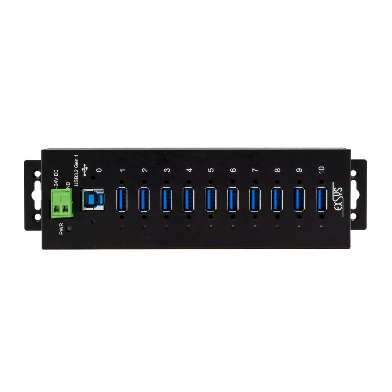 USB 3.2 Gen 1 šakotuvas EXSYS EX-1510HMVS, 11 prievadų, metalinis korpusas