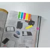 Žymekliai Sigel HN611 Flexible Bookmark mėlyna, žalia, violetinė, geltona, oranžinė 125 vnt.