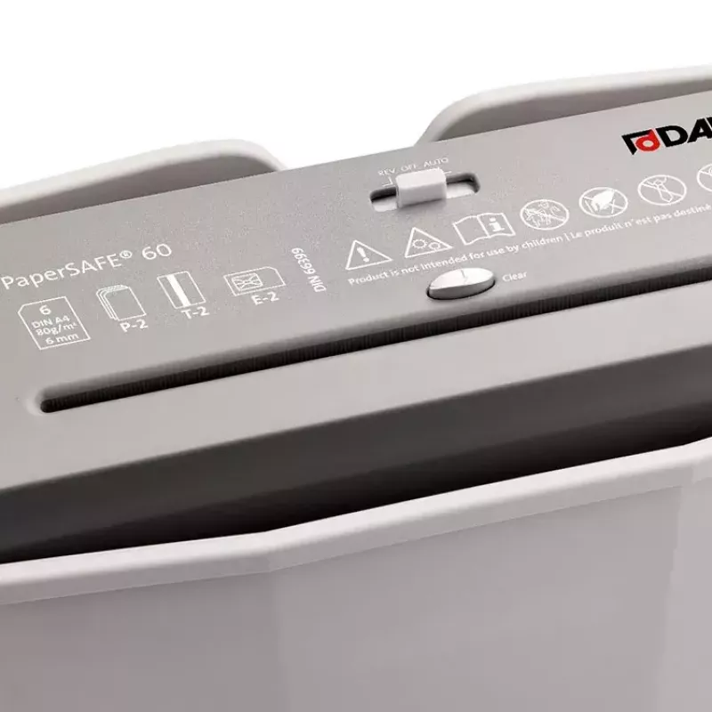 Popieriaus smulkintuvas Dahle PaperSAFE 60 juostinis smulkinimas 70 dB 22 cm Pilka