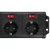 Hama 00137259 ilginimo laidas 1,4 m 6 kištukinių lizdų Vidaus juodas