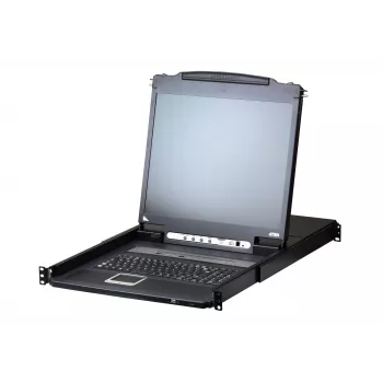 KVM jungiklis ATEN CL5708IM montavimui į stelažą, juodos spalvos, USB/PS/2 VGA