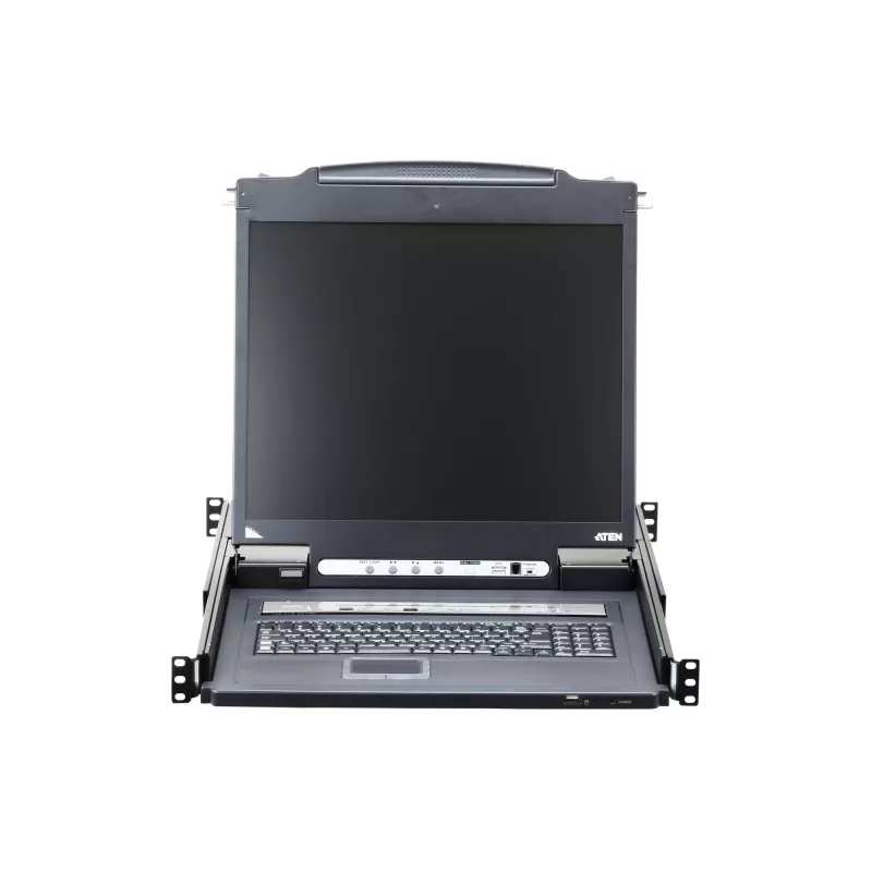 KVM jungiklis ATEN CL5708IM montavimui į stelažą, juodos spalvos, USB/PS/2 VGA