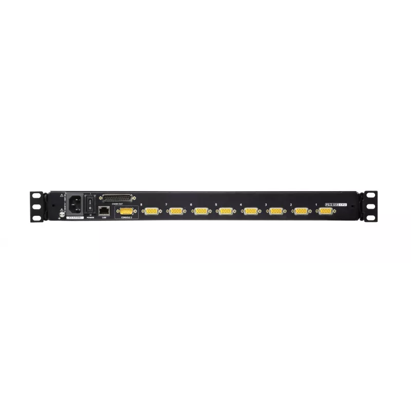 KVM jungiklis ATEN CL5708IM montavimui į stelažą, juodos spalvos, USB/PS/2 VGA