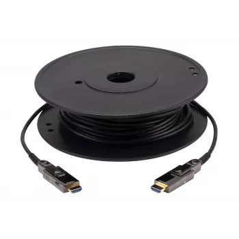 ATEN 20 m aktyvus optinis HDMI laidas True 4K, Micro HDMI (D tipo), 18 Gbit/s, juodas