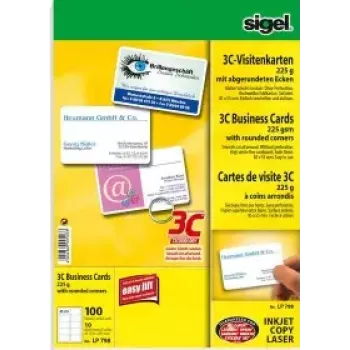 Vizitinės kortelės Sigel LP798, 100 vnt.