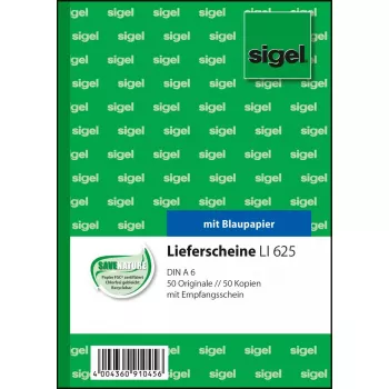 Verslo formos Sigel LI625 A6 žalia rožinė balta