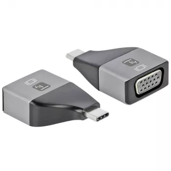 Techly IADAP USBC-VGAC USB-C į VGA adapteris 1920 x 1200 pikselių juoda, sidabrinė