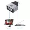 Techly IADAP USBC-VGAC USB-C į VGA adapteris 1920 x 1200 pikselių juoda, sidabrinė