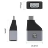 Techly IADAP USBC-VGAC USB-C į VGA adapteris 1920 x 1200 pikselių juoda, sidabrinė