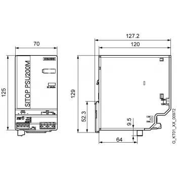 Siemens 6EP1333-3BA10 maitinimo adapteris / keitiklis, vidaus montažui, įvairiaspalvis