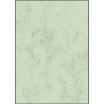 Sigel DP263 dekoratyvusis popierius A4 90 g/m² 100 lapų žalias marmurinis