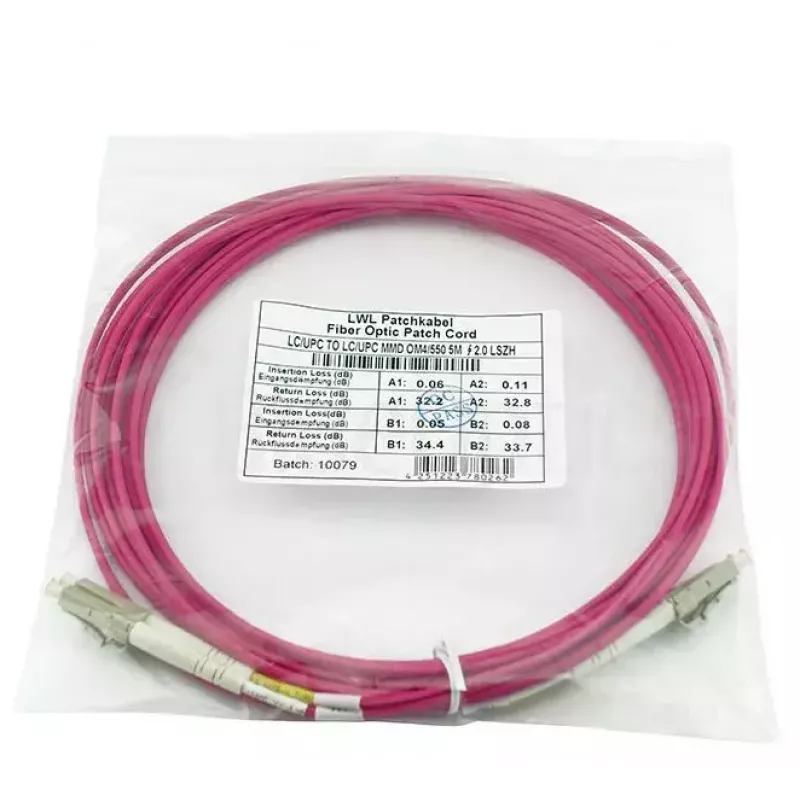 BlueOptics QK732A-BO InfiniBand / šviesolaidinis kabelis 1 m LC violetinis