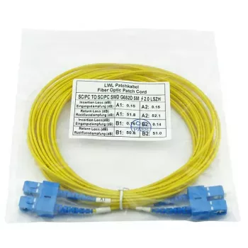 BlueOptics CAB-SMF-SC-SC-2-BO InfiniBand vienmodis šviesolaidinis kabelis 2 m SC SC G.657.A1